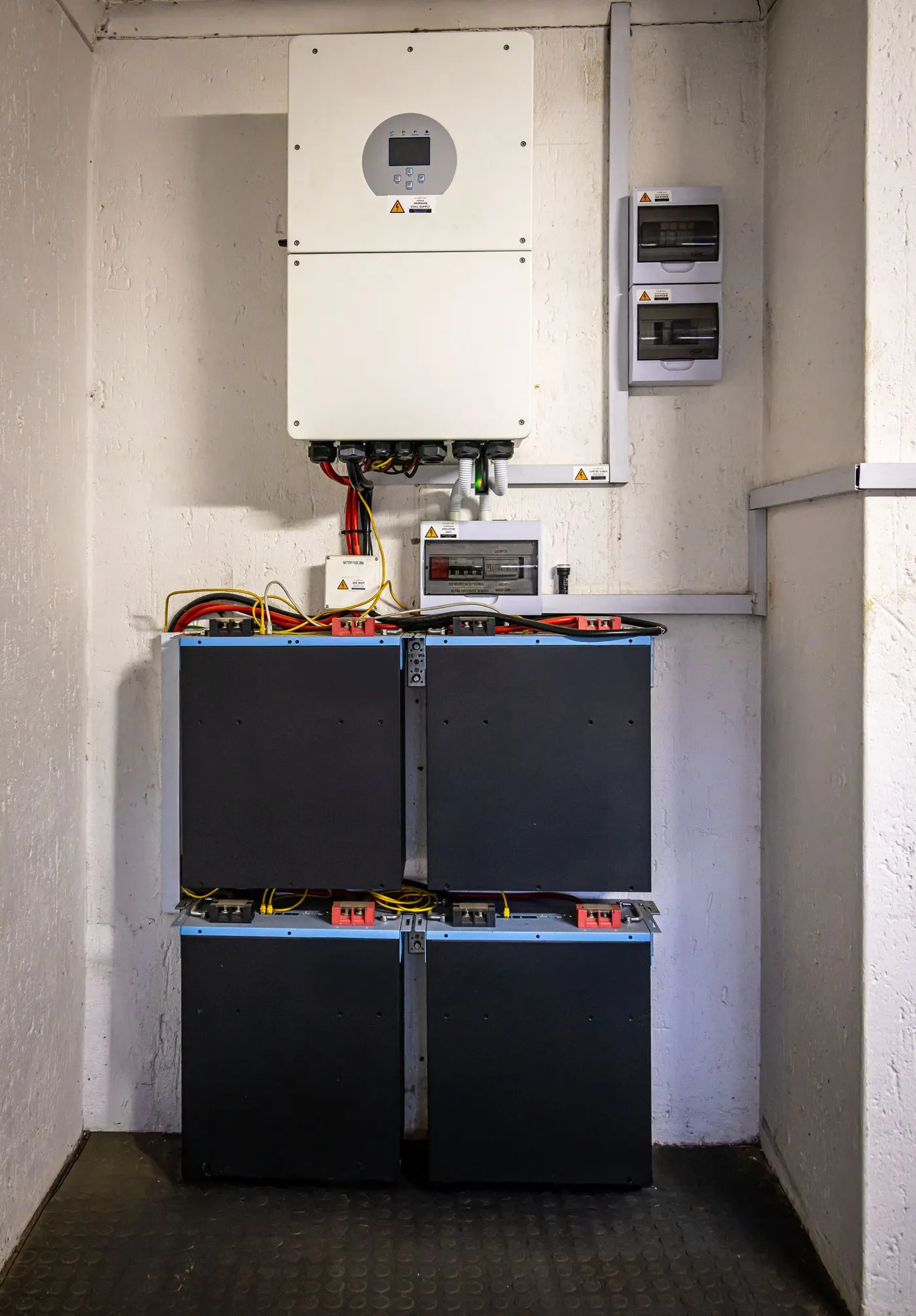 Power backup inverter with battery bank