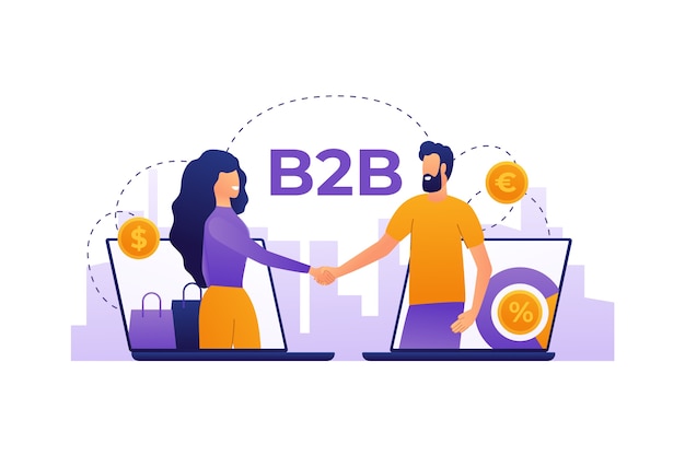B2B Integration 1 gradient b2b illustration 23 2149322240 B2B Integration Vatsin Technology Solutions